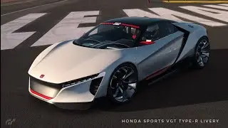 GT-7 Honda Sports VGT [Type-R Version Livery] 4:47mins 1st Rank in LE MANS 24hrs Gameplay 🎮