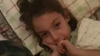 Daughter finds mommy's snoring funny!