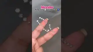 🎀Pinteresty Earring from Meesho #haul #meeshofinds #meeshohaul #heels #shorts #viralvideo #trending