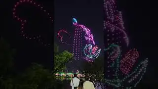 The Han River Drone Show Seoul (1000 drones) #드론쇼 #korea #drone
