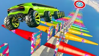 MEGA RAMPA RANDOM ULTRA GIGANTE !!! 🐷GARE🐷 GTA 5 ONLINE