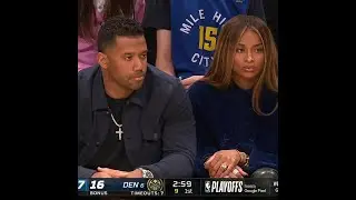 Russell Wilson & Ciara spotted at Game 4 of Warriors-Nuggets 😌
