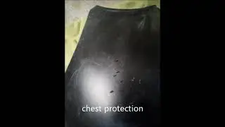 Chest protector material durability test