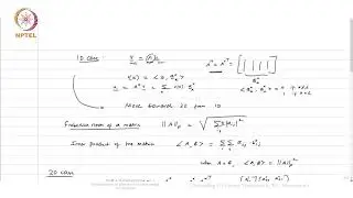 Lec 39 - Extending 1D Unitary Transform to 2D - Motivation