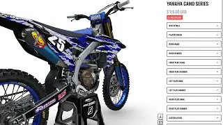 3D Motocross Graphics Online Designer | Configurator