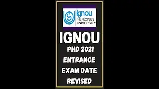 IGNOU PhD 2022 Revised Entrance Exam Date #ignouuniversity #ignou #ignoulatestnews #ignouadmission