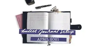 Bullet Journal Setup, April 2021 | Minimal, Fountain Pen Only, 480 page Tomoe River Notebook