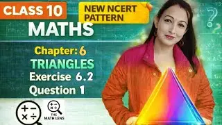 📘Class 10 Maths | Chapter 6 Exercise 6.2 Question 1 | Triangles | NCERT Solution | CBSE #themathlens