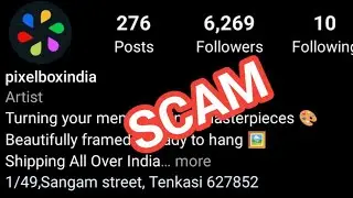 PixelBoxIndia Instagram Scam | Beware of this fraud +919150115861