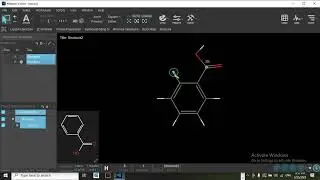 Building an Aspirin Molecule with a Maestro's Fragment Library