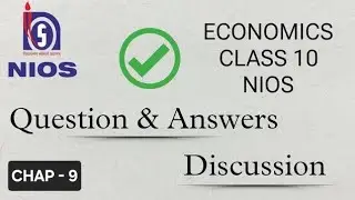 Chapter 9 | Economics | Question and answers | NIOS