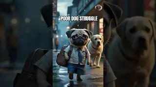 Poor Dog Struggle Emotional Story #shortvideo #ai #animation #dog #story #cartoon #anime #motivation