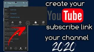 How  to Create your subscribe link in mobile | by techtelugu info