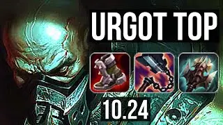 URGOT vs LUCIAN (TOP) | 6 solo kills, 1100+ games, 1.1M mastery, 8/3/9 | EUW Diamond | v10.24