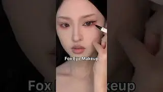 fox & douyin eye makeup tutorial ❤️#douyin #foxeye #eyemakeup #douyinchina