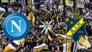 Napoli - AIK |  AIK supporters after the game