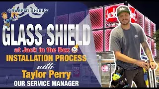 Graffiti Shield's Glass Shield installation process with Taylor Perry