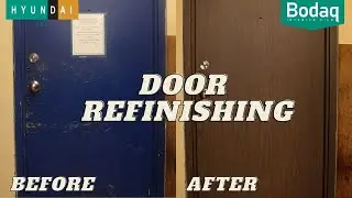 Door Refinishing Project with Bodaq Interior Film