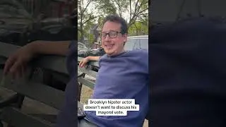 Brooklyn hipster actor doesn&rsquo;t want to discuss his mayoral vote. @chaimsamuels7553