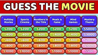Jeopardy: Угадай фильм | Фильмы на темы праздников, спорта, чисел, музыки и интеллекта 🎥