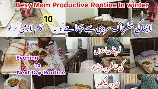10 things to avoid laneena cold|severe cold in Pakistan|besy mom productive routine|house cleaning 