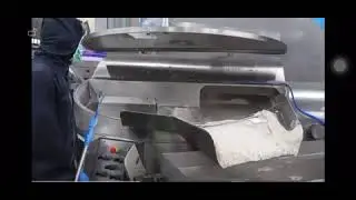 Crab sticks production line. Surimi products machine 