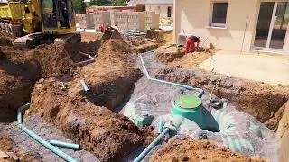 Pose d'une cuve plate Habitat