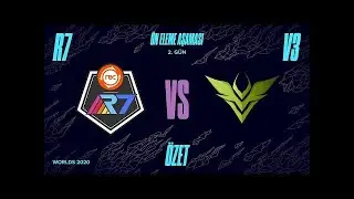 R7 vs V3 Highlights Geniş Ma&ccedil; &Ouml;zeti Worlds 2020 Play in Rainbow7 vs V3 Esports