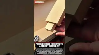 Precision Wood Joinery with a Perfect Hammer Fit #woodscraft #carpentry #woodworking #wood