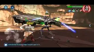 Jedi Master Kenobi Tier 2 battle in Star Wars Galaxy of Heroes 