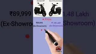 Ola S1 Pro 2nd Gen vs Komaki XR7 ⚡ Full Comparison | Range, Speed, Price & Features #shorts #scooter