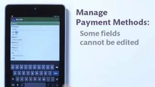 Manage Payment Methods Android