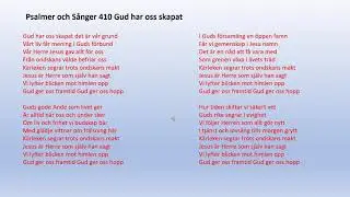 Psalmer och Sånger 410 Gud har oss skapat/psalmer och sånger 453