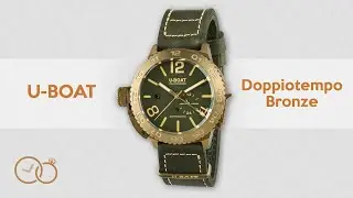 U-Boat Automatic Bronze Doppiotempo Watch Leather Strap 9088