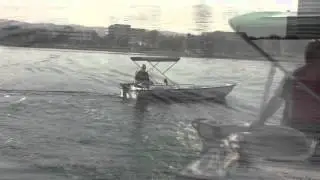 The KONA 15 Electric PowerSkiff on Foster City Lagoon