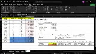 Forecasting linear regresion menggunakan excel dan rapid miner