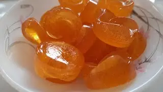 Orange Candy - 5 minute Homemade Orange Juice Toffee with no added Color or Preservatives