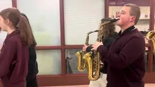 2/5/2025 Huntley High School Marching Band Cheer Team Send Off