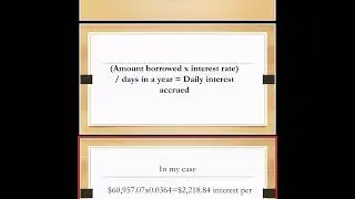 How to calculate student loans daily interest rate and why paying down the balance is important.