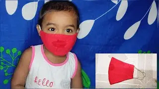 how to make face mask 😷/ face mask for kids