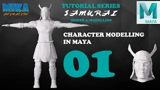 Samurai Character Modeling Tutorial in Maya 2017 Maya 2018 Part 1