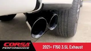 CORSA&reg; Performance 2021+ Ford F150 3.5L EcoBoost Catback Exhaust System.
