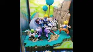 Dragon Ball/Dragon Ball Z S.H. Figuarts Dioramas Display made for Ikea Detolf Cabinet.