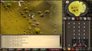Arthrima sandstone/granite Mining with music! RuneScape 2007