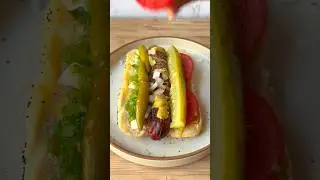 Chicago-Style Hot Dog Recipe with Filet Mignon Polish Sausages