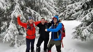 La ȘIPOTE 1050 m - cab. FORBAN 1217 m - șaua BAIULUI 1354 m - cab. DIHAM 1320 m