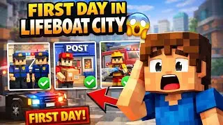 My first day in life boat city #minecraft