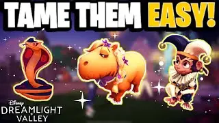 [EASY] How to Befriend Capybara, Monkey, & Cobra. Favorite Foods REVEALED! | Dreamlight Valley