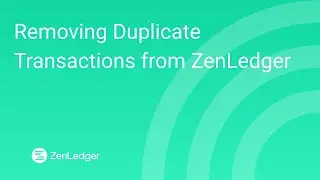 How To Remove Duplicate Transactions