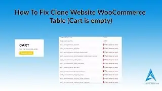 How To Fix Clone Website WooCommerce Table (Cart is empty) | Anthony Tutorials